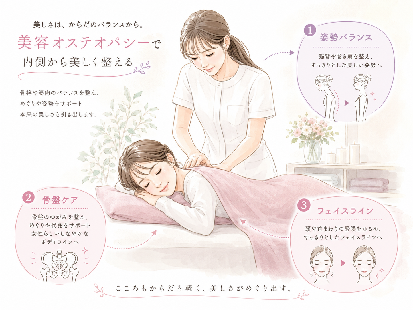 美容整骨の施術イメージ